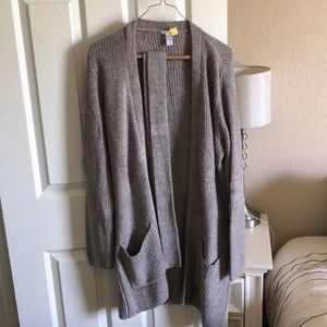 Gray cardigan